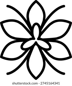 Vector Design Saffron Savor Icon Style