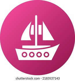 Diseño de vectores Estilo de icono de velero