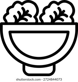 Vektor Design Salat Icon Stil