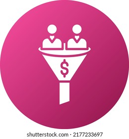Vector Design Sales Funnel Icon Style