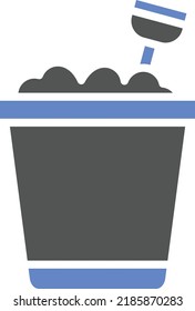 Vector Design Sand Bucket Icon Style