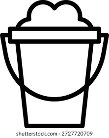 Diseño de Vector Sand Bucket Icon Style