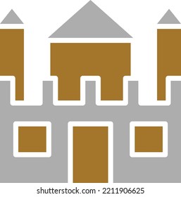 Vector Design Sand Castle Icon Style