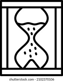 Vector Design Sand Clock Icon Style