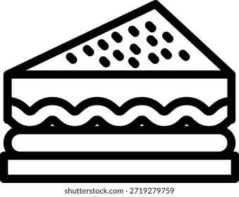 Estilo de ícone de sanduíche de design de vetor