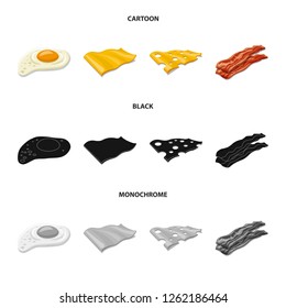 Vector design of  sandwich sign.  slice vector icon for stock.