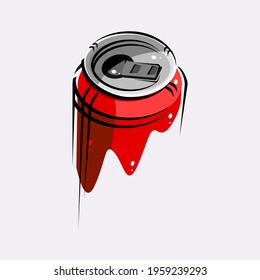vector design of sans drink with white background