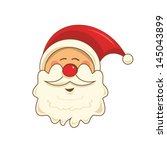 Vector design of Santa Claus in vintage colors