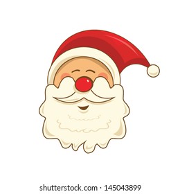 Vector design of Santa Claus in vintage colors