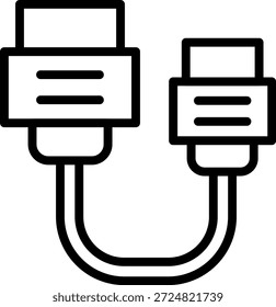 Vector Design SATA Connector Icon Style