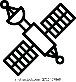 Estilo de ícone de satélite de design de vetor