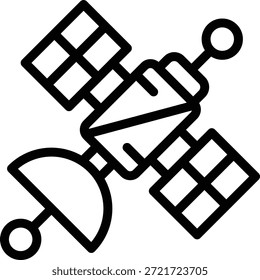 Estilo de ícone de satélite de design de vetor
