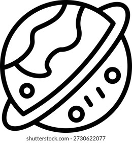 Vektordesign Saturn Symbolstil