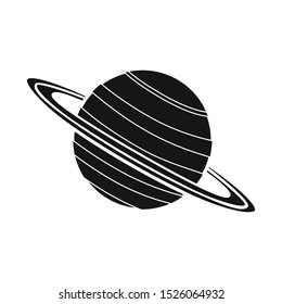 Vector design of saturn and ring symbol. Web element of saturn and stars stock vector illustration.