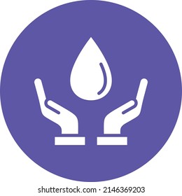Vector Design Save Water Icon Style