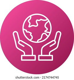 Vector Design Save World Icon Style