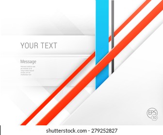 Vector Design. Scalable Eps10 Abstract Geometric Background With Trendy Retro Stripes Layout For A Brochure Or Web, For Universal Use