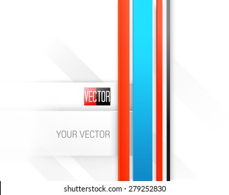 Vector Design. Scalable Eps10 Abstract Geometric Background With Trendy Retro Stripes Layout For A Brochure Or Web, For Universal Use