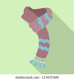 Vector design of scarf and shawl icon. Collection of scarf and accessory stock symbol for web.