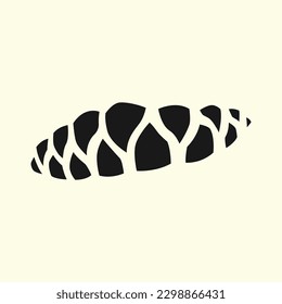 vector design of a scary sharp tooth. can be used as a symbol, logo, icon, etc