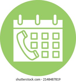 Vector Design Schedule Call Icon Style
