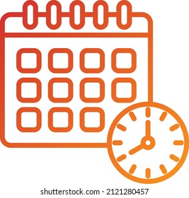 Vector Design Schedule Icon Style