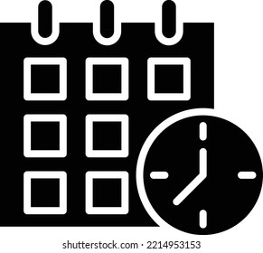 Vector Design Schedule Icon Style