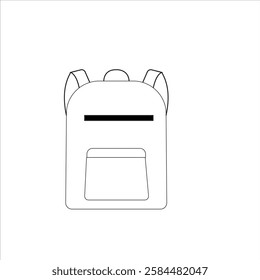 a vector design of school bag 