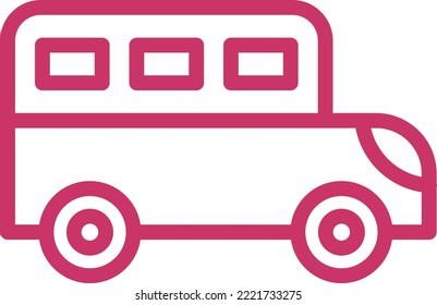 Vector Design School Bus Icon Style