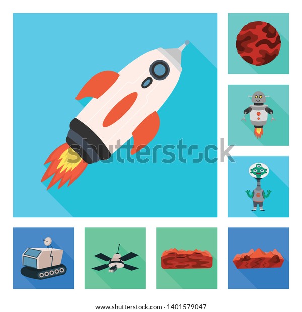 Vector design of\
science and cosmic  symbol. Collection of science and technology \
stock vector\
illustration.
