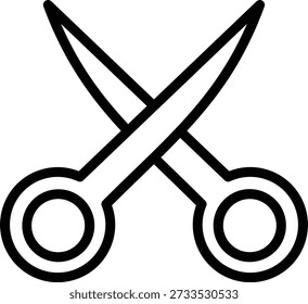 Estilo de icono de tijera de diseño de Vector