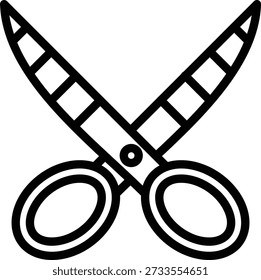Estilo de icono de tijera de diseño de Vector