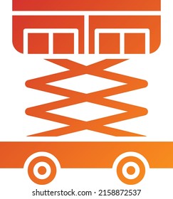 Vector Design Scissor Lift Icon Style