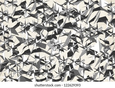 Vector Design Of Scrunched Paper Texture In Grey, Black And White