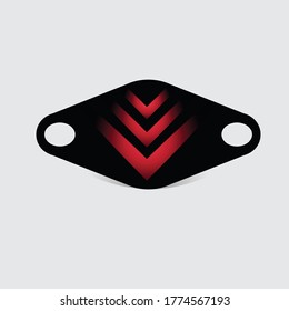 vector design of a scuba mask. scuba mask to protect viruses