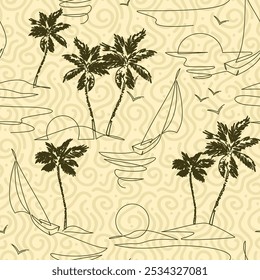 Diseño de Vector. Modelo floral abstracto inconsútil de las hojas en el fondo hermoso.