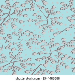 Vector design of seamless floral pattern for textile and home decor. Woman clothing pattern illustration.