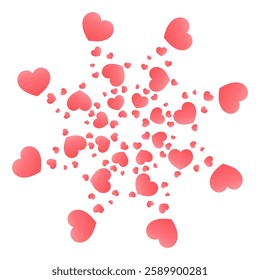 vector design Seamless love heart pattern background. Vector illustration 052