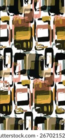 vector design, seamless pattern of abstract shapes, for digital print ideas on fabric or background image.