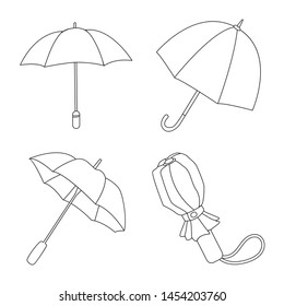 Vector design of season and open icon. Set of season and safety stock symbol for web.