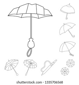 Vector design of season and open logo. Set of season and safety stock vector illustration.