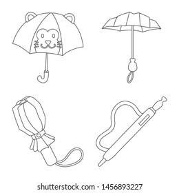 Vector design of season and open symbol. Collection of season and safety stock symbol for web.