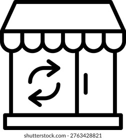 Vector Design Secondhand Shop Icon Style