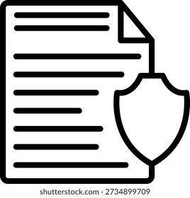 Symbolstil für Sicherheitsrichtlinie für Vektordesign