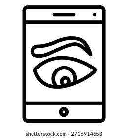 Vektordesign gesehen Symbolstil
