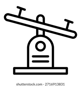 Vektordesign Seesaw-Symbolstil