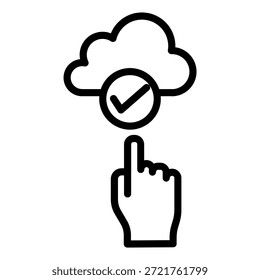 Vectordesign Self-Service-Symbol für Kunden