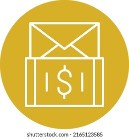 Diseño de vectores Enviar dinero Estilo de icono