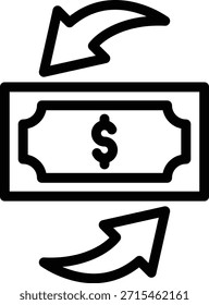 Diseño de Vector Enviar Dinero Icon Style