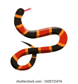 Vector design of serpent and black symbol. Web element of serpent and milk stock symbol for web.